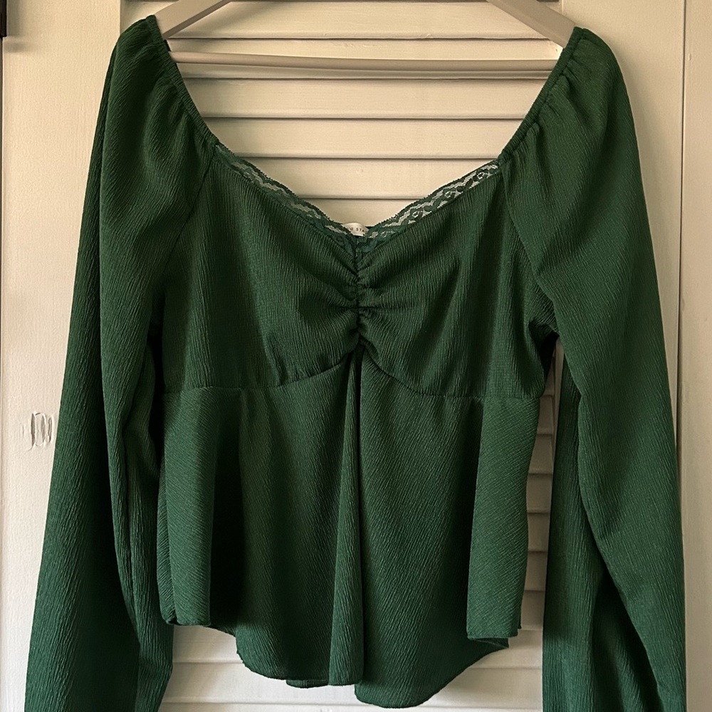 Elegant Green Women's Top